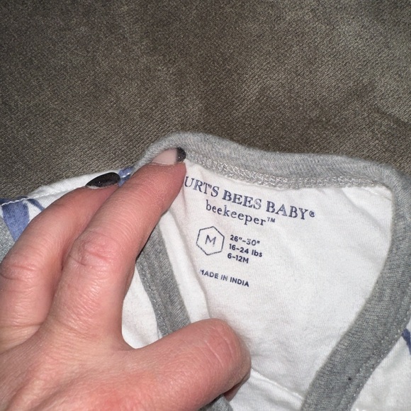 Burt’s Bees Elephant Sleep Sack - MEDIUM 6-12 Months - Picture 2 of 2